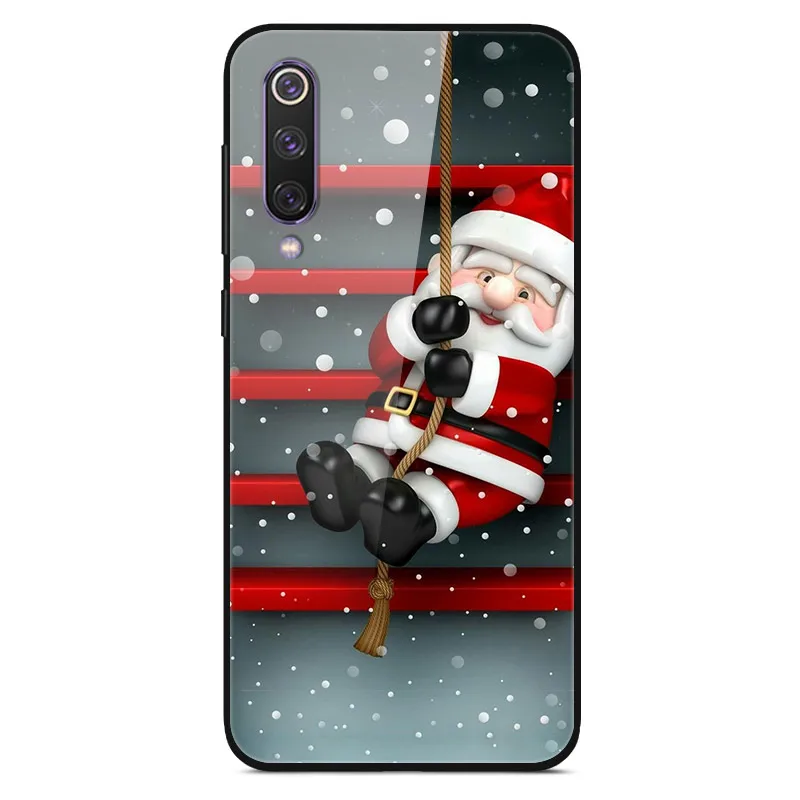 Christmas 11 Для samsung J4 Plus чехол закаленное стекло твердая задняя крышка для samsung Galaxy J4 Plus чехол J 4 Plus A20E A2 Core Note 10 Plus - Цвет: Christmas 11