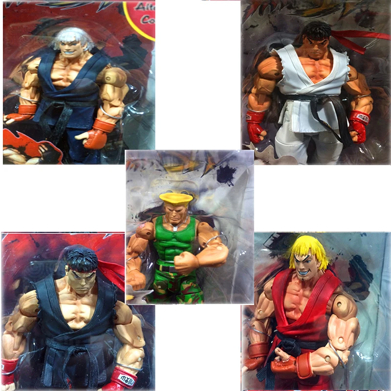 Экшн фигурка NECA Ken Guile Hoshi Ryu Akuma Gouki Игрушечная модель кукла Gitf 18 см|Игровые фигурки