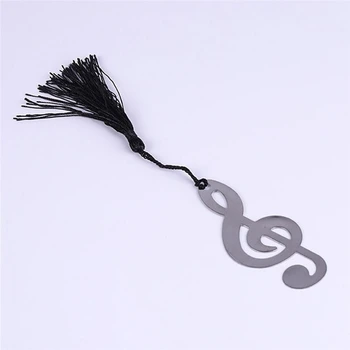 

1pcs Silver Stainless Steel Music Symbol Bookmark Learning Stationery For Wedding Party Birthday Favor Gift Souvenirs Souvenir