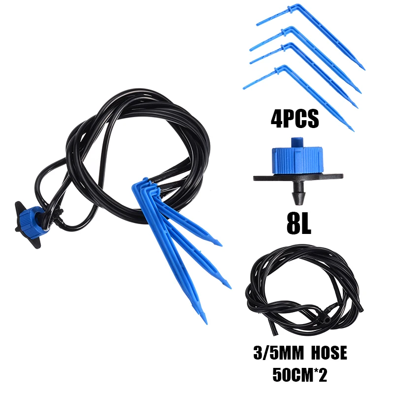 

2 Way/4 Way Drip Irrigation System Automatic Drip Arrow Hose Micro Drip Garden Plants Watering Sprinkler Set