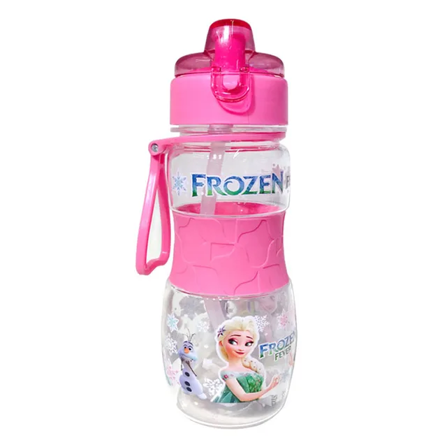 Disney Kids Water Sippy Cup Creative Cartoon Frozen Cars Marvel Spiderman Baby Feeding Cups with Straws