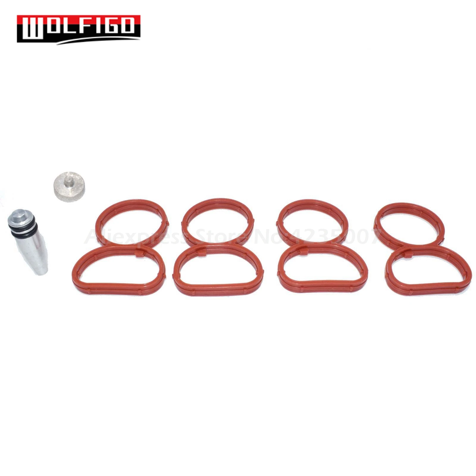 WOLFIGO New For BMW N47 Intake Swirl Flap Delete Blank Plug Bung Metal and Manifold Gaskets 11617801438, 11614728712,11618507239