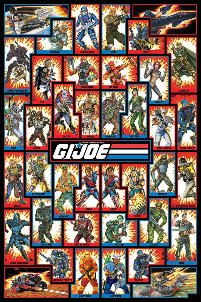 Картина из искусственного шелка Gi Joe 24x36 дюймов | Дом и сад