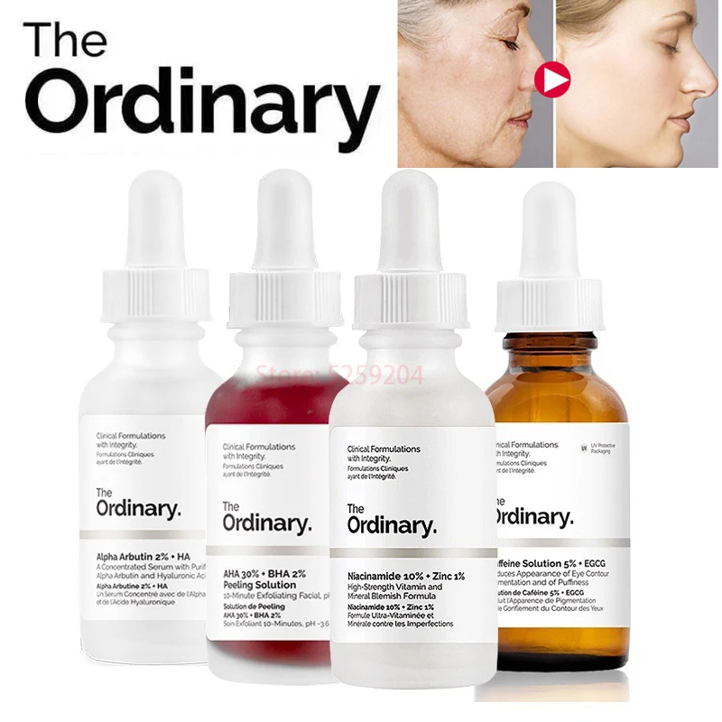 

30ml The Ordinary AHA 30% + BHA 2% Peeling Solution Essence Mask Facial Serum Whitening Exfoliating Remove Acne anti-aging