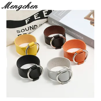 

10PCS /Lot New Fashion Jewelry PU Leather Bracelet Men Buckle Bracelets For Women Best Friend Gift