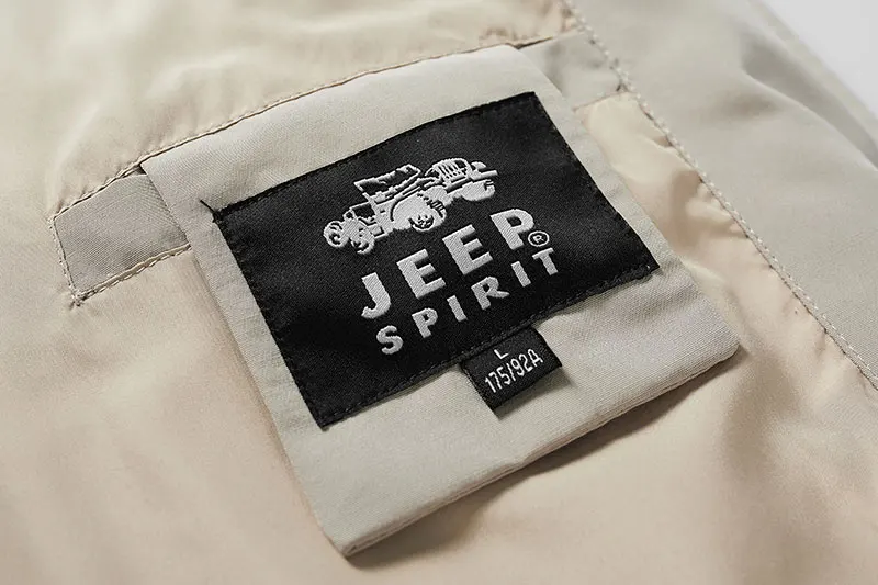 Men Clothes JEEP Spring Cargo Jackets Coat Military Cargo Quick Dry Clothes Long Sleeve Solid Color Jacket Original Brand