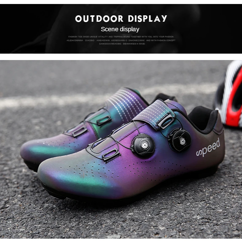 FAD SPEED road cycling shoes men's road bike shoes ultralight bicycle sports shoes self-locking professional breathable Luminous