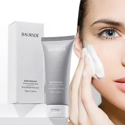 Freeshcode 100g Facial Cleanser Acne Treatment Face Cleansing Wash Mask Cleansing Acne Oil Control Blackhead Face Skin Care