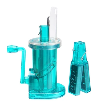 

DIY Shaking Rope Machine Easy Hand Knitting Machine Spool Knitter Wool Winder Craft Bracelet Weave Tool Green Clockwise Lightwei