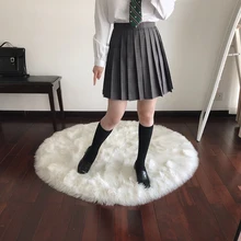 Японская женская форма JK, свободная серая клетчатая юбка, студенческий стиль, Осень-зима, новинка, Подростковая Студенческая винтажная Милая плиссированная юбка