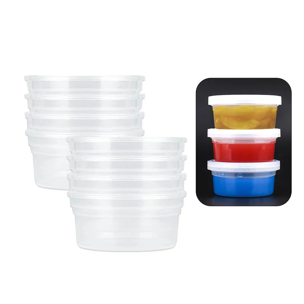 

8PCS Box Seasoning Dish Dipping Sauce Assorted Salad Dressing Tomato Sauce Bowl Tomato Salt Vinegar Sugar Taste Storage Box