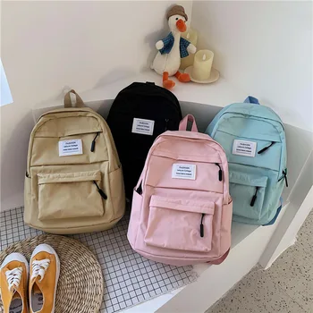 

2020 Fashion College Style Simple Girl Backpack Multifunctional Outdoor Backpack Female Nylon Student School Bag