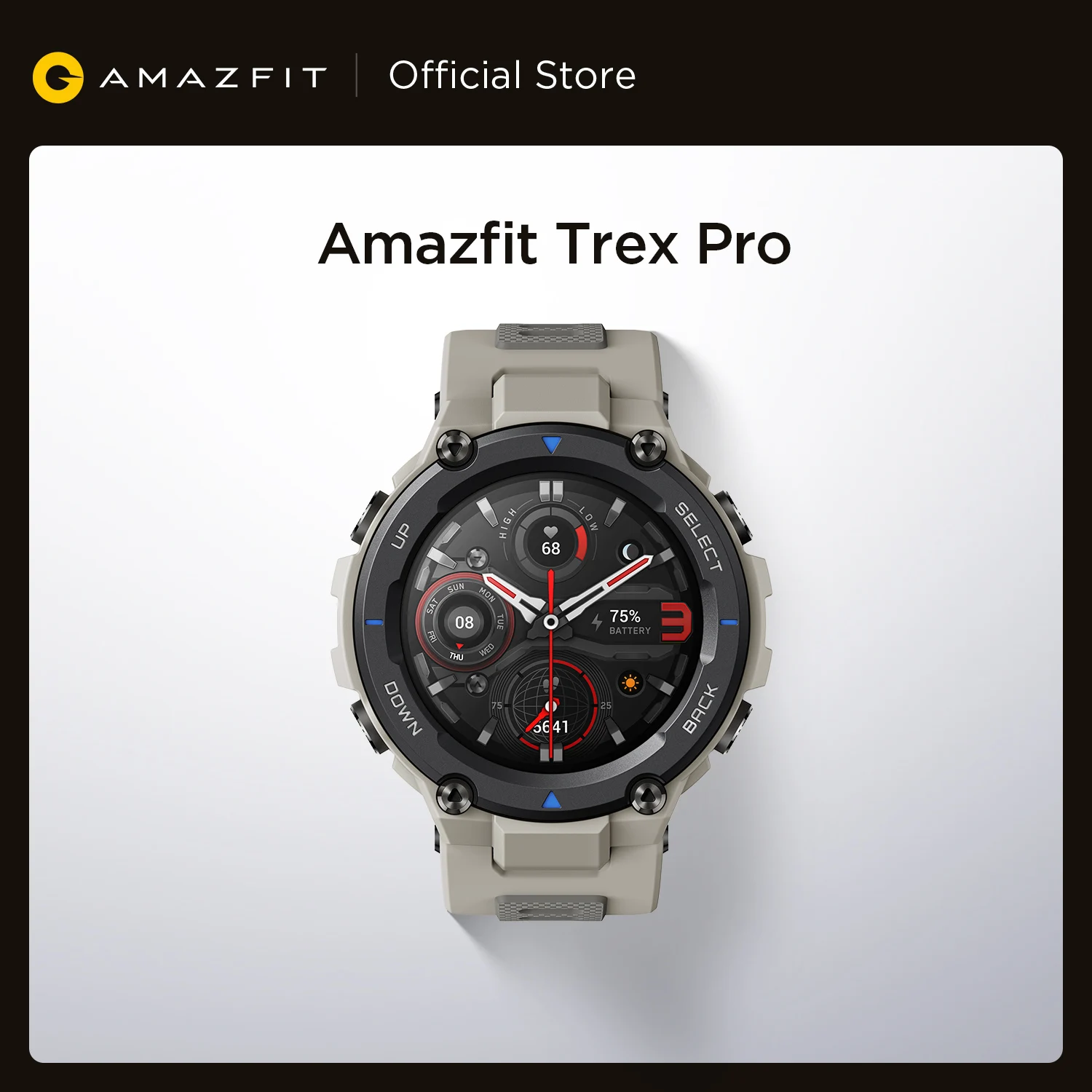 Original Amazfit Trex Pro Outdoor Smartwatch 100+ Sports 10 ATM 18-day Battery Life Swimming Smart Watch For Android iOS Phone