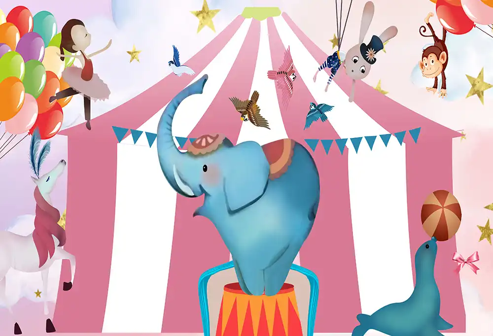 Huayi Photography Backdrop Studio Background Baby Birthday Photo Booth Cartoon Circus Tent 3 Kinds Materials W 3534 Background Aliexpress Max 3ds fbx oth obj. www aliexpress com
