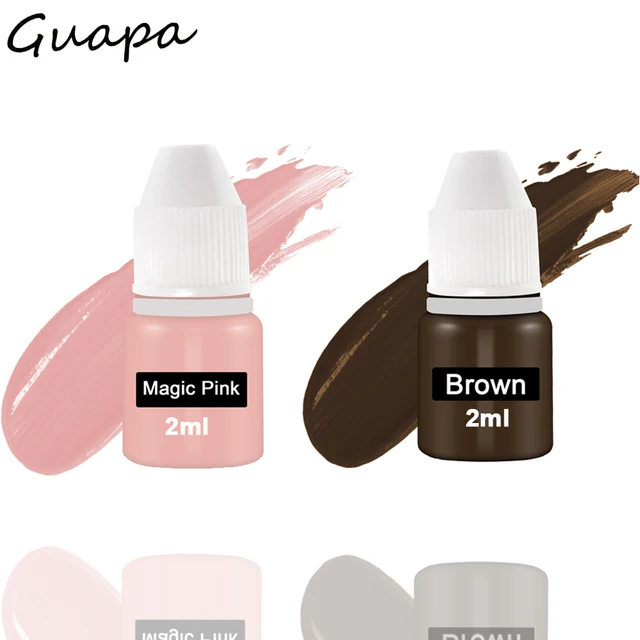2ml Bottle Permanent Makeup Machine Use Liquid Microblading Pigment Paint Tattoo Ink Tattoo Supply For Eyebrows