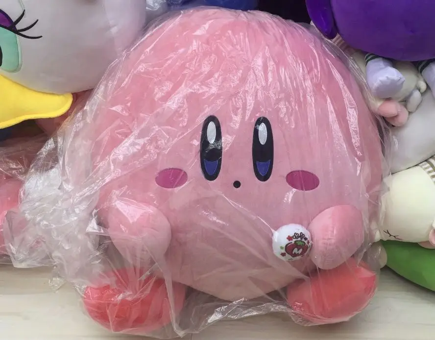 Аниме игра Brave Kirby милая розовая Плюшевая Кукла Kawaii мультяшное изображение мягкие игрушки Рождественский подарок коллекция украшений