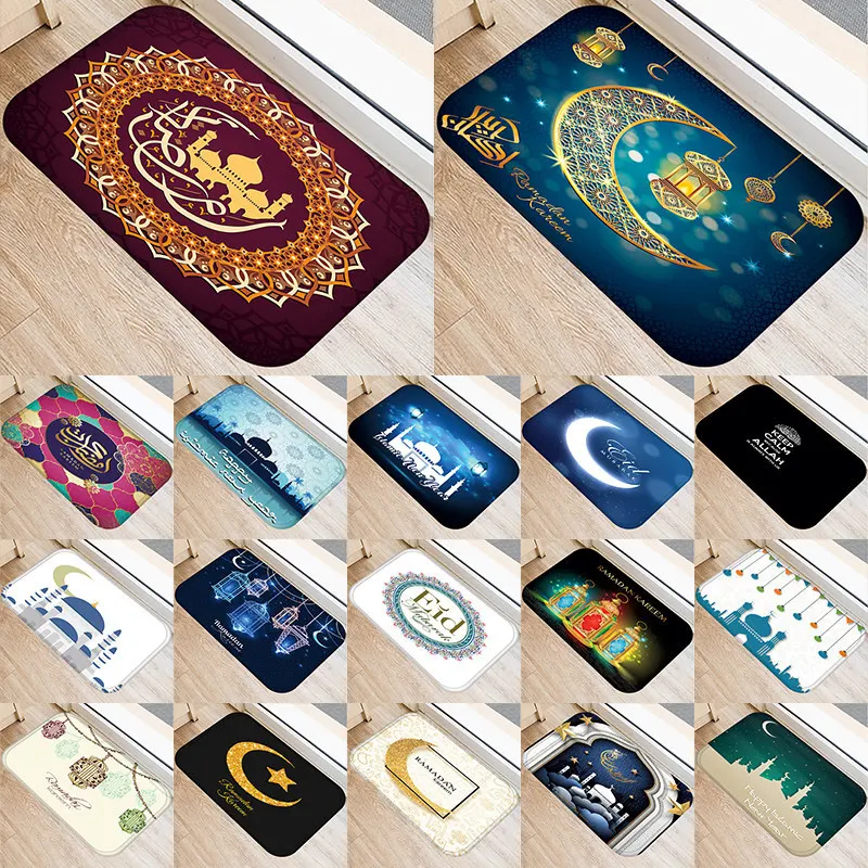 Ramadan Decoration Eid Mubarak Moon Mosque Bathroom Mat Kitchen Carpet Doormats Anti-Slip Rubber Floor Rug For Living Room 48241 | Дом и сад