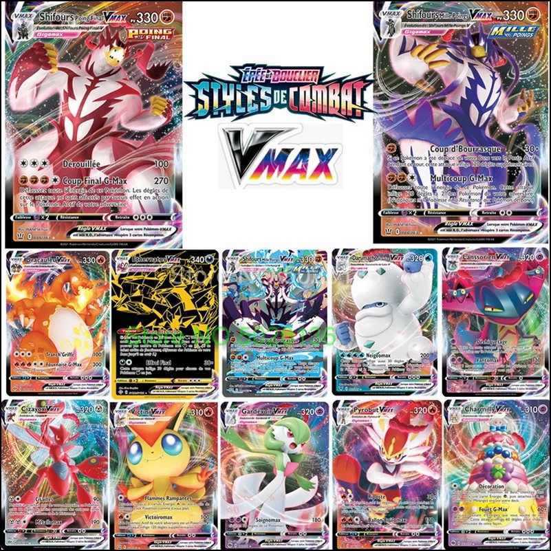 100pcs French Version Pokemon Card Featuring GX EX TAG TEAM VMAX MEGA Game  Cards