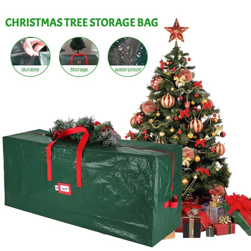 

Waterproof Polyester Large Christmas Tree Storage Bag Holiday Artificial Christmas Tree Home Cushion Storage Bag Pack Sack