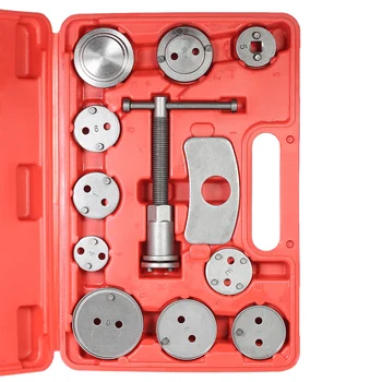 

Hot 12pcs Auto Universal Disc Brake Caliper Car Wind Back Pad Piston Compressor Automobile Garage Repair Tool Kit Set with Case