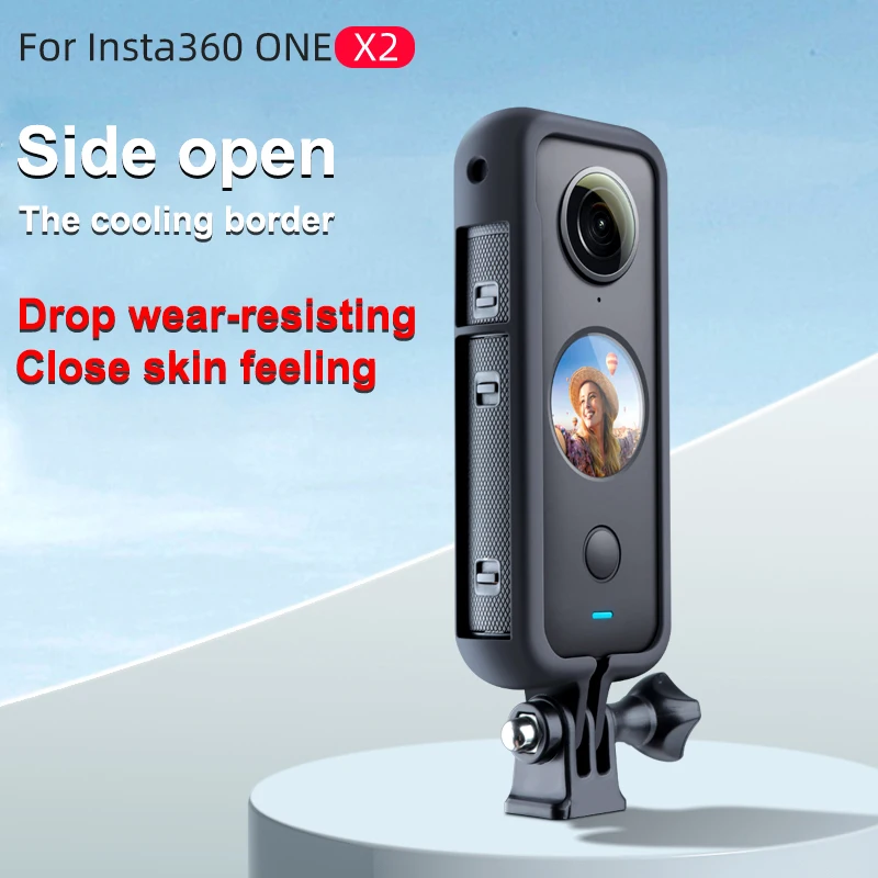 

For Insta360 ONE X2 Lens Guards Lens Cap Utility Aluminum Alloy Frame Sports Camera Protector Shell Cover Expand Accessories