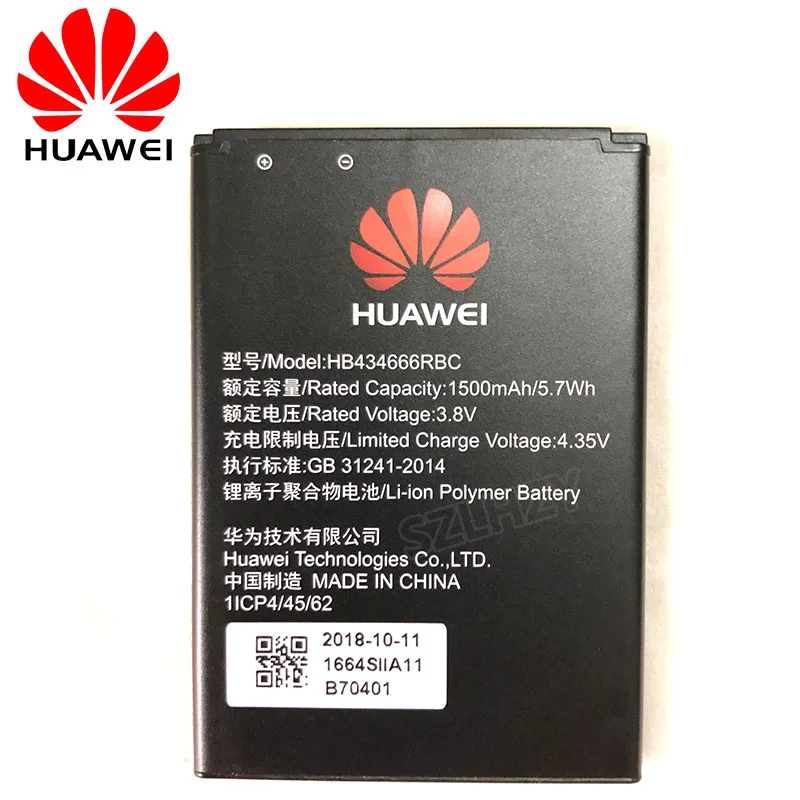 

Original Huawei 4G Router Modem 1500mAh Battery HB434666RBC for Huawei E5573 E5573S E5573s-320 E5573bs-320 E5573s-606 E5573s-806