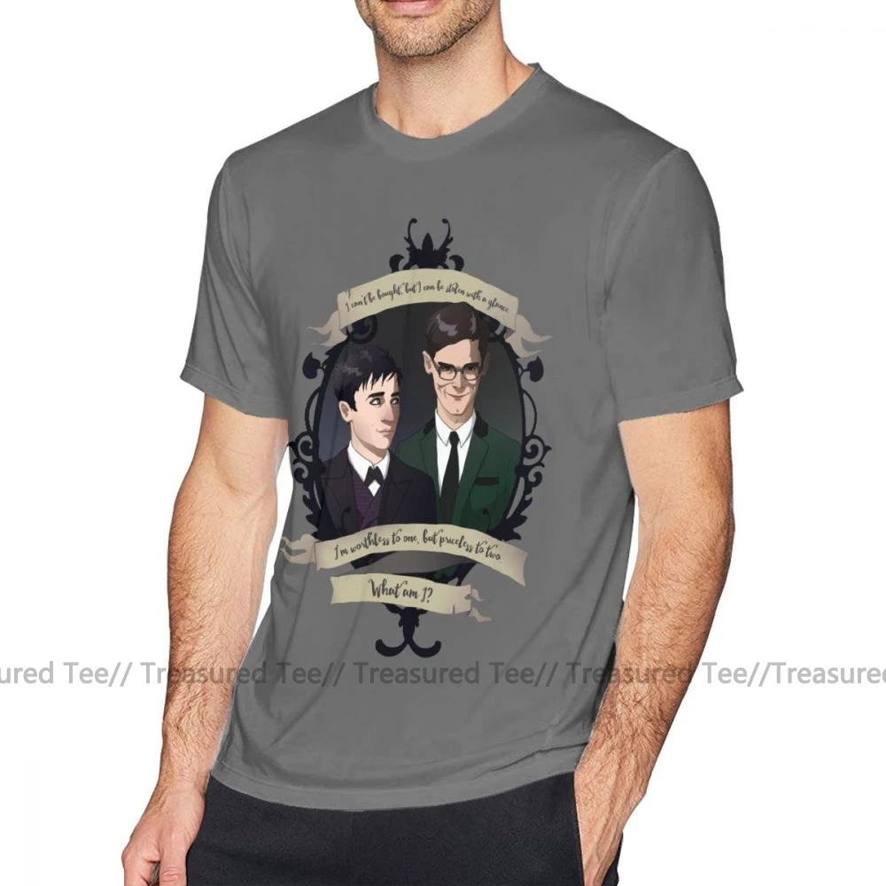 Готэм футболка Освальд и Ed Nygmobblepot-Gotham Футболка с принтом модная футболка мужская с коротким рукавом 5x забавная хлопковая футболка - Цвет: Dark Grey