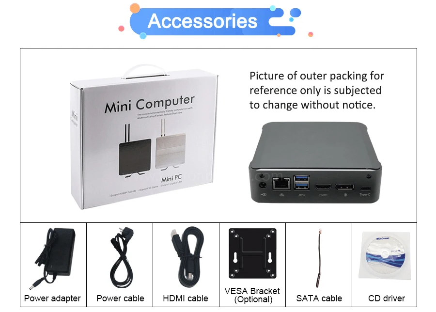 Flash Deal Newest Mini PC Whiskey Lake Intel Core i7-8565U I5-8265U Win10 Pro DDR4 Nettop Micro Computer HDMI2.0a DP1.2 Type-c AC WiFi BT 27