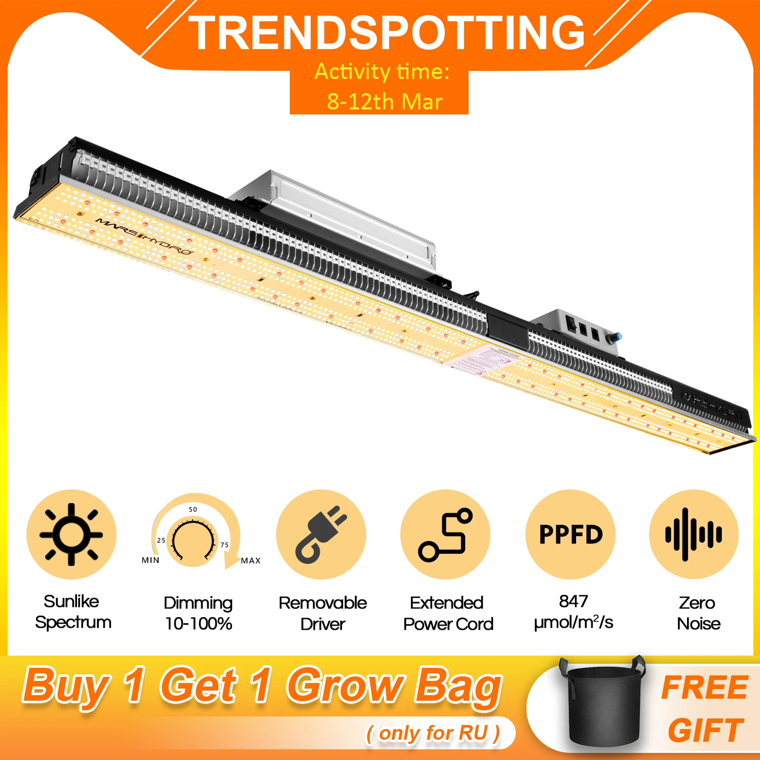 US $399.99 Mars Hydro SP 3000 SamsungLM301B Osram660nm Full Spectrum LED Grow Lights Strip Grow Tent Hydroponics Veg And Flower