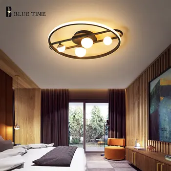 

Black Frame LED Ceiling Light For Bedroom Living Room Kitchen Decor Lighting Home Indoor Lighting Fixtures Ceiling Lamps Lampara
