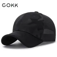 COKK czapka z daszkiem kobiety kamuflaż kapelusze letnie dla kobiet mężczyzn Unisex parasolka oddychająca odkryty czapka sportowa rozrywka proste Snapback 2