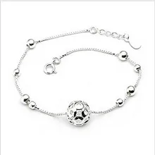 925 пробы ножной браслет женский корейский стиль мода Linglong ноги украшения прекрасные серебряные аксессуары