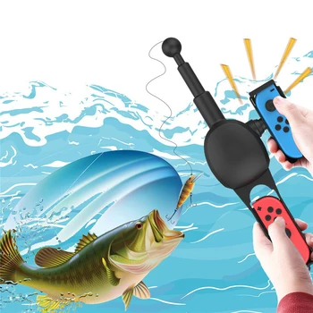 

For Nintend Switch Fishing Handle Rod Fishing Game Kit for NS Switch JoyCon Fishing Spirits Game Controller