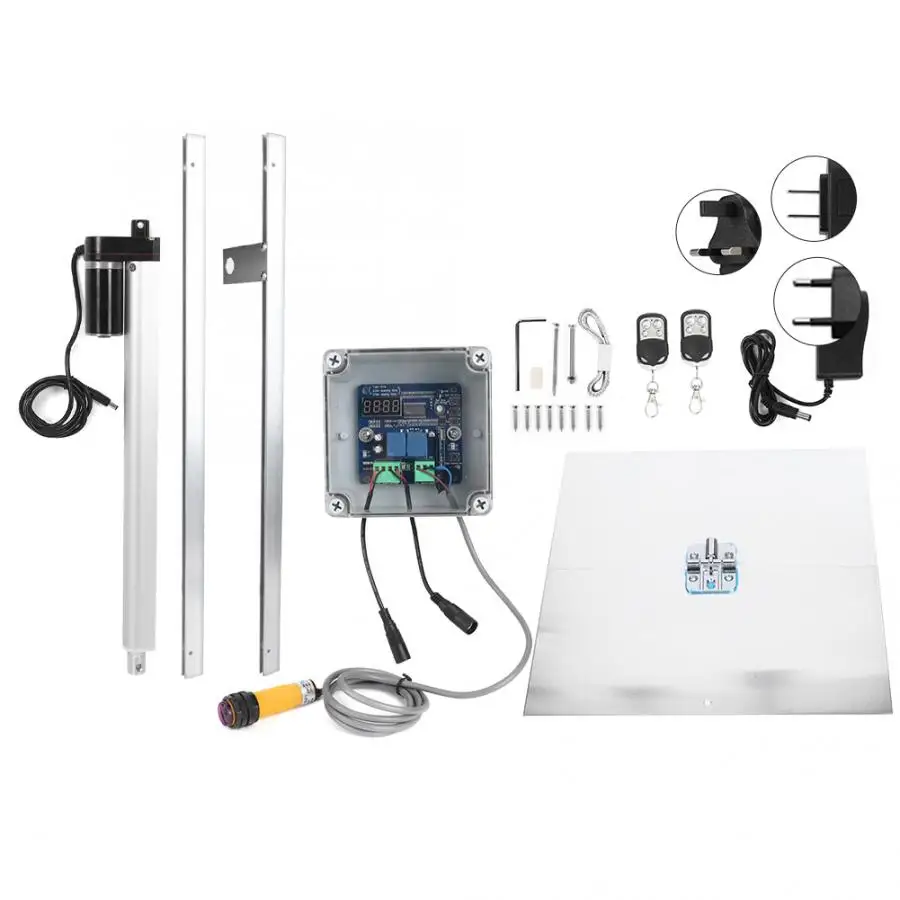 

Timing Control Chicken House Automatic Door Opener Door Opening Kit Farm Accessories 110-220V Chicken Pets Dog Toys Door Opener