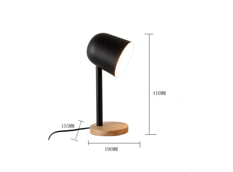 Простая настольная мини-лампа из железного дерева для защиты глаз, настольная лампа lampara de mesa