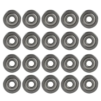 

20PCS Extruder U-Slot Pulley Ball Bearing U604ZZ for CR-10 Ender-3 3D Printer Accessories 4 x 13 x 4Mm