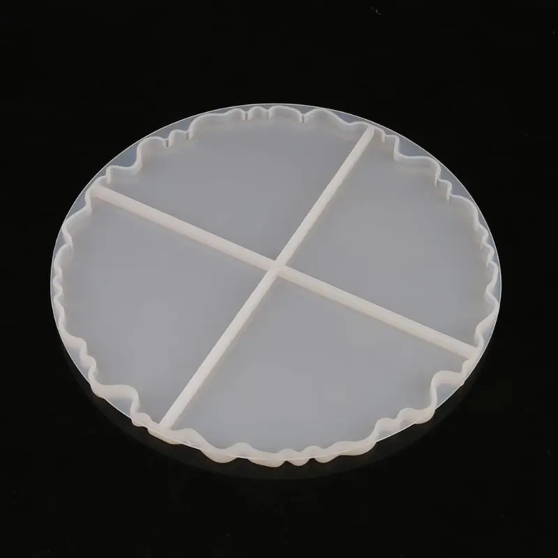 

Irregular Coaster Cup Mat Silicone Mold For Resin Manual Mirror UV Resin Table B95F