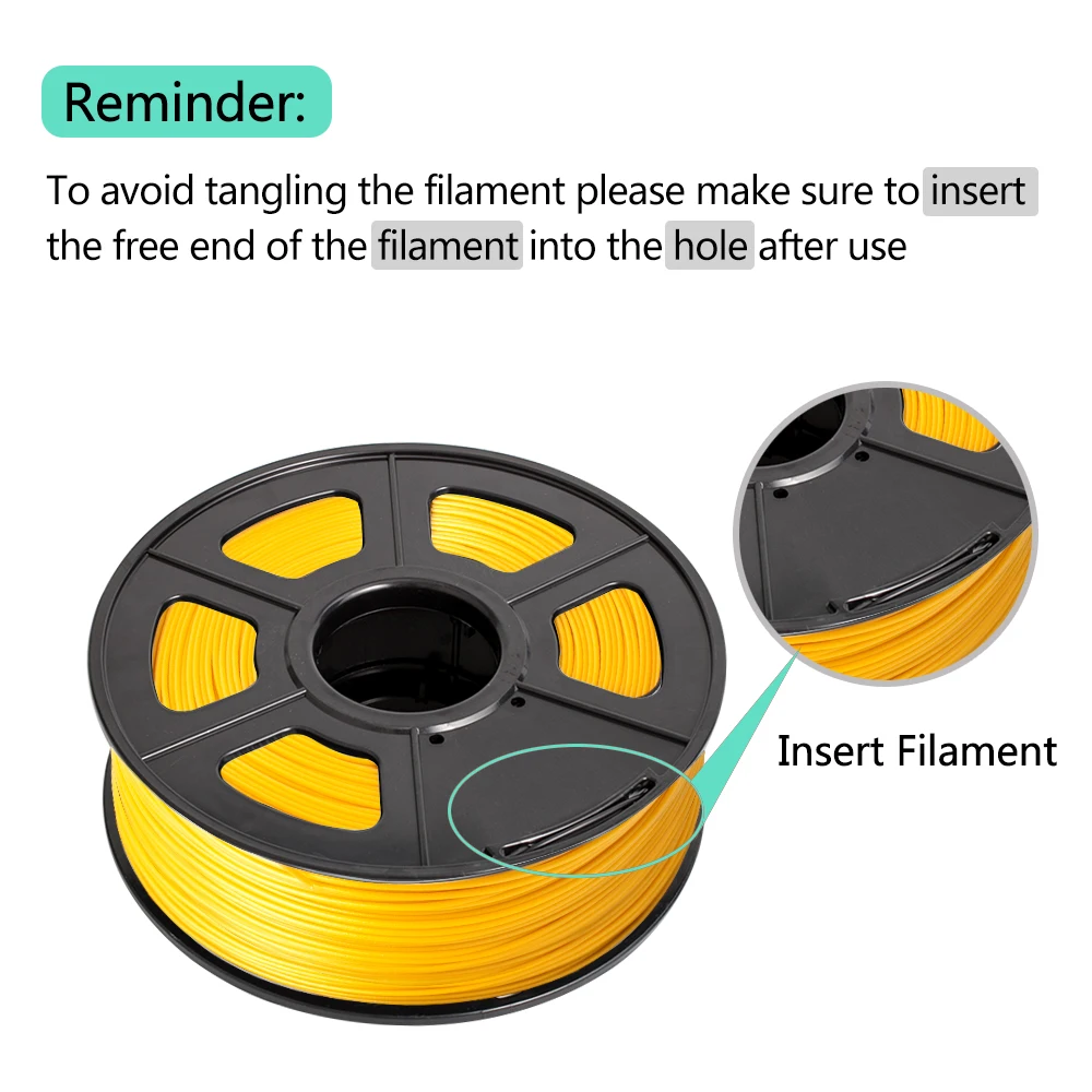 SUNLU abs Нити Экструдер для 3d печати чистая нить для 3d Смолы принтер химической стойкости и окрашивания