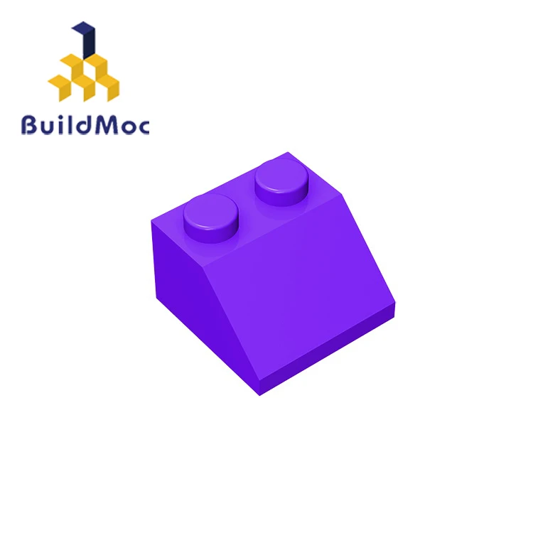 Buildmoc 3039 inclinação 45 2x2 para blocos de construção peças diy educacional clássico marca presente brinquedos