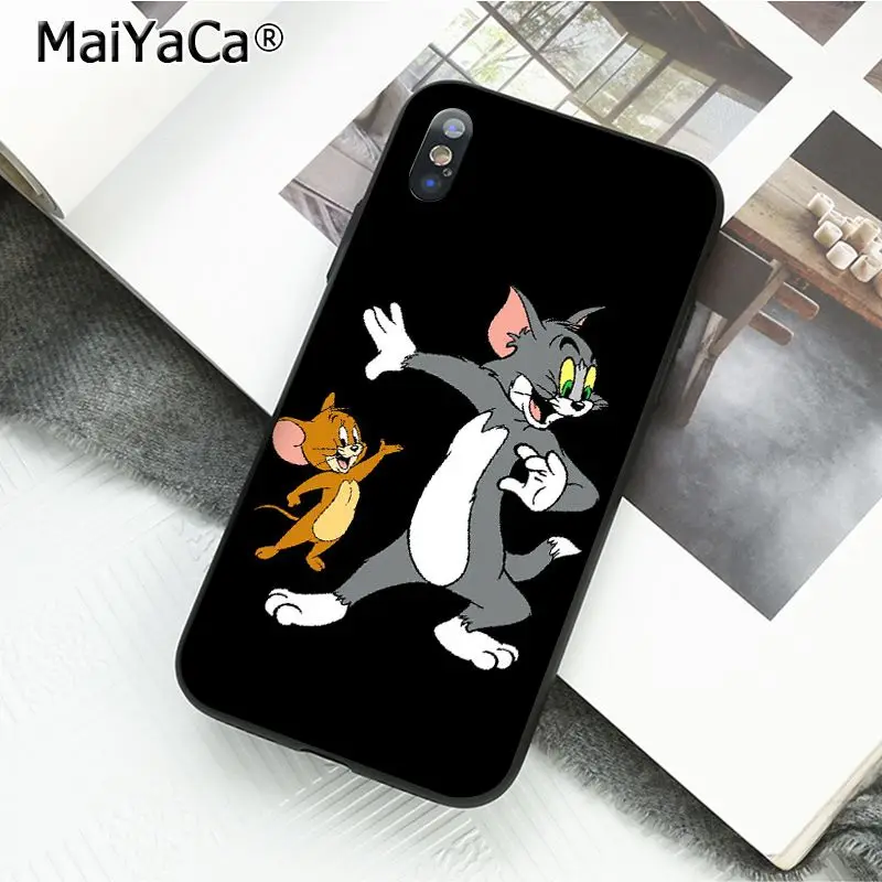 MaiYaCa Том и Джерри чехол для телефона для iphone 11 Pro 11Pro Max X XS MAX 6 6S 7 7plus 8 8Plus 5 5S XR