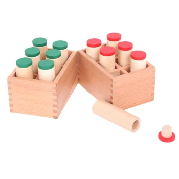 

Sensory Teaching Aids, 12 Sound Tubes and 2 Storage Racks to Develop Children's Concentration and Listening