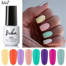 Belen 7 мл Цветной Гель-лак матовый гель для ногтей Одноцветный гель для дизайна ногтей отмачиваемый УФ-гель лак для ногтей