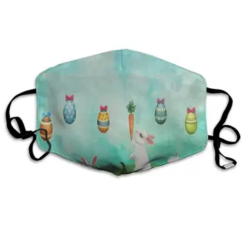 

Happy Easter Rabbit Tree Flower Bunny Amazing Dust Mouth Mask Reusable Anti-Dust Face Mask Adjustable Earloop Skin Protection