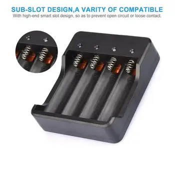 

Rechargeable Li-ion Battery Smart 4 Slots 18650 LED Battery Charger US and EU plug High Quality Brand New UM