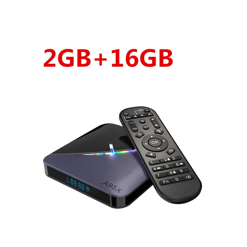 A95X F3 Air RGB Light Smart TV Box Android 9.0 Amlogic S905X3 4GB 64GB Wifi 4K 60fps Media Player 2GB 16GB Set top box - Цвет: 2G 16G