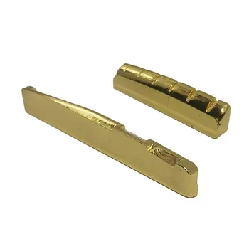 

Acoustic Guitar Saddle Nut Set Brass 6 String Guitar Folk Guitar Replacement Parts 72mm 76mm 6 Bridge Pins saddle bridge