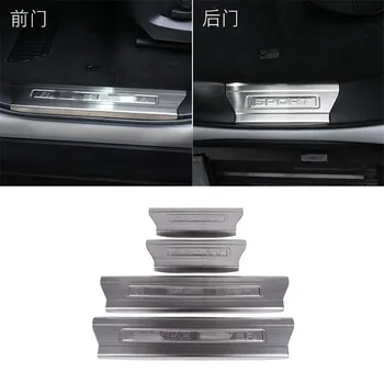 

4Pcs Stainless Steel Interior Door Sill Scuff Plate Threshold For Land Rover Range Rover Sport 2014-2019 Car Accessories