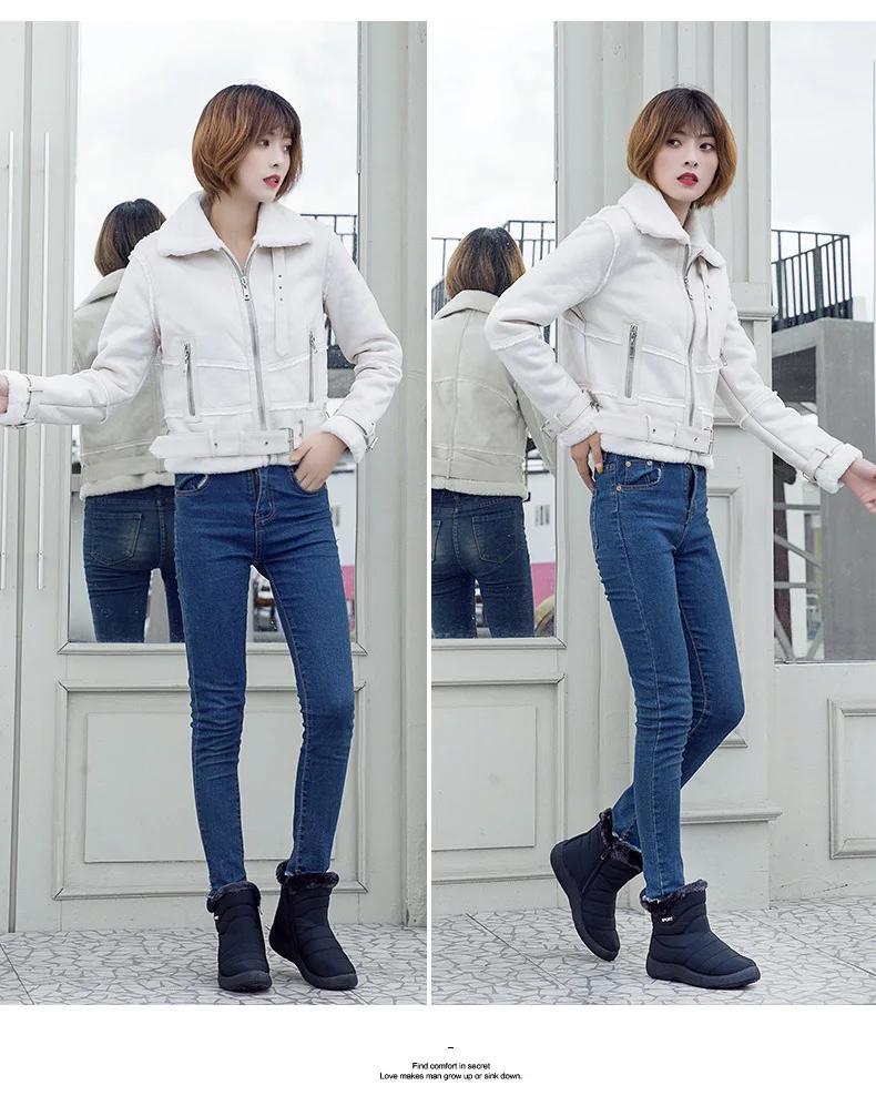 women boots ankle snow boots waterproof winter shoes