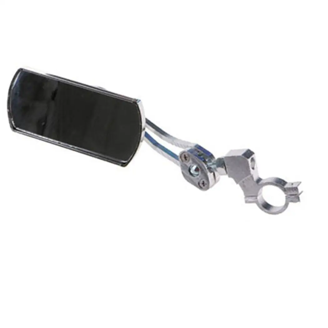 Bike Mirror Handlebar Back Cycling 360 Rotation Outdoor Safe Bike Mirror Rearview Bicycle Degree Flexible Oval Shape