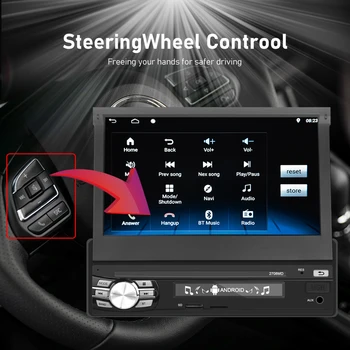 

1 DIN Android 9.1 WiFi Car Stereo 7 inch Foldable Screen FM Radio GPS Head Unit Touch Screen HD Multimedia Players